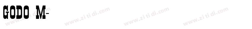 GODO M字体转换